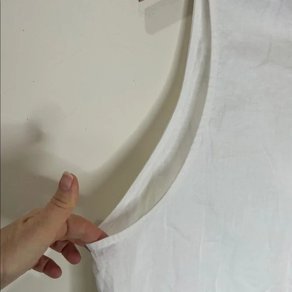 NWT SHOW ME YOUR MUMU White Basic Sleeveless Button Up Dress Size Small - Picture 14 of 15